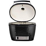 Primo-Ceramic-Charcoal-Smoker-Grill-On-Teak-Table-Oval-Xl