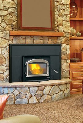 Napoleon-EPI-1101M-Oakdale-Deluxe-EPA-Certified-Wood-Fireplace-Insert-Up-to-55-000-BTUs-complete-with-Heat-Circulating-Blower-in-Metallic