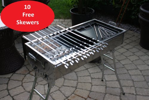 Stainless-Steel-Charcoal-Grill-Kebab-BBQ-Portable-Mangal