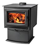 Napoleon-S4-S-Series-Medium-Wood-Burning-Stove-Up-to-70-000-BTUs-Complete-with-Cast-Pedestal-Base-Cast-Iron-Door-and-Slide-Out-Ash-Drawer-EPA