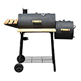 Outsunny-Backyard-Charcoal-BBQ-Grill-and-Smoker-Combo-w-Wheels