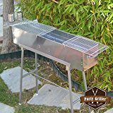 Party-Griller-32-Stainless-Steel-Charcoal-Grill--Portable-BBQ-Grill-Yakitori-Grill-Kebab-Grill-Satay-Grill-Makes-Juicy-Shish-Kebab-Shashlik-Spiedini-on-the-Skewer